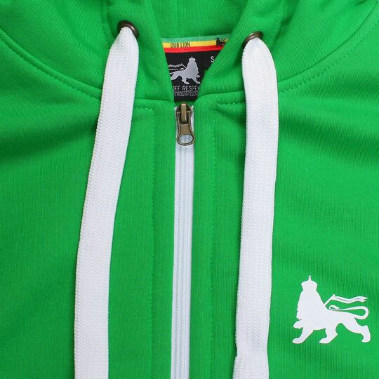Bluza kangurka rozpinana DubLion | kolor jasny zielony