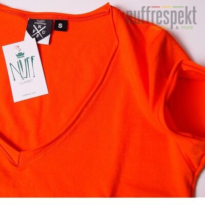 Nuff Wear Heart women's t-shirt 01713 - neon orange