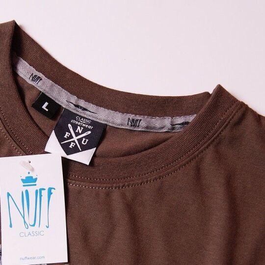 Tshirt - Nuff Wear - Wood & Chain 00513 - brown