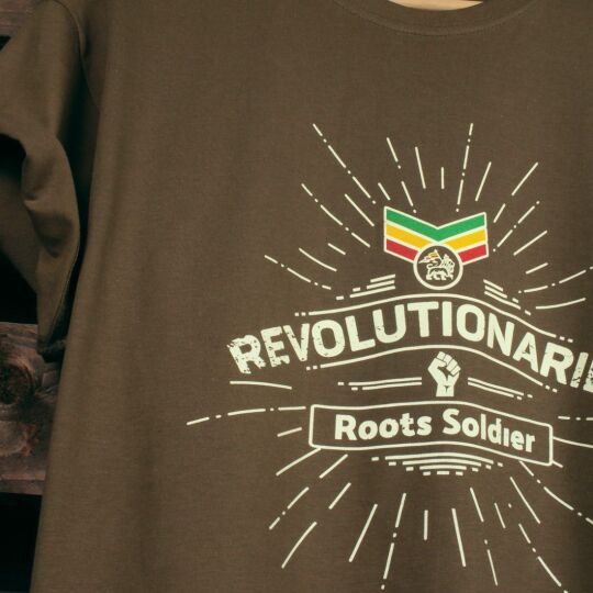 Revolutionaries Roots Soldier | olive tshirt