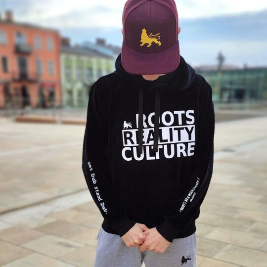 Roots Reality Culture Velvet velour hoodie 