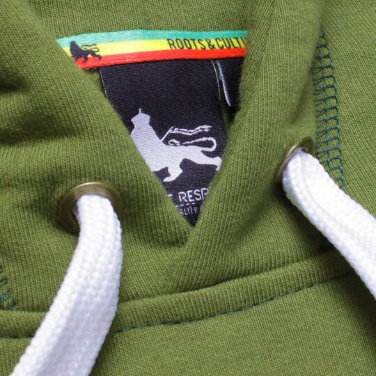 Lion of Judah olive color Rasta hoodie