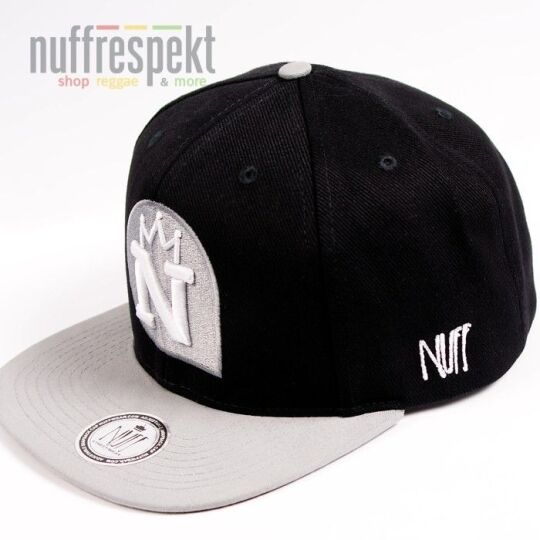 Nuff Wear snapback cap - Black & Gray