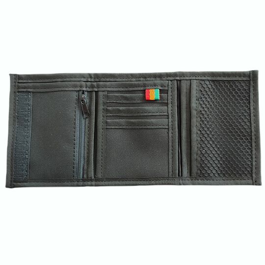Dub Lion wallet | black melange + rasta