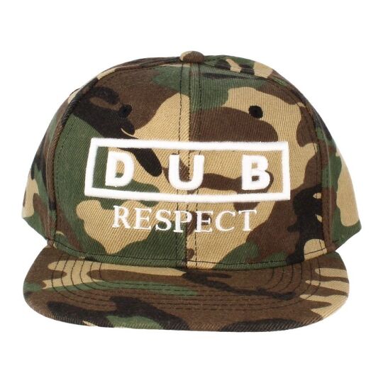 Dub Respect snapback cap | Woodland Camo