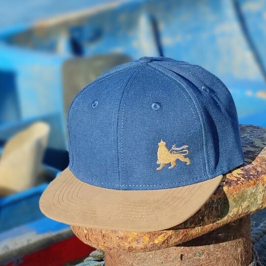 Lion of Judah snapback cap |  Blue & Camel