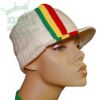Czapka z daszkiem z akcentami rasta