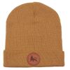 Beanie winter hat  Docker cap with Roots Reggae label  | caramel