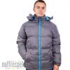 Bubble Long Jacket Urban Classics - Grey Turquoise