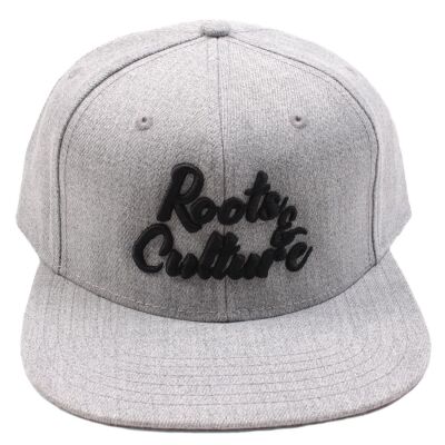 Roots & Culture snapback cap | Heather grey