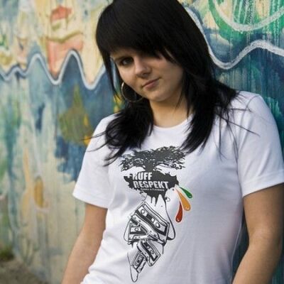 Nuff Rspct Cassette Tree rasta girls tee