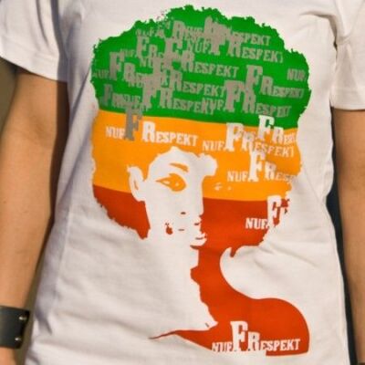 Koszulka damska rasta reggae - Nuff Respekt Face