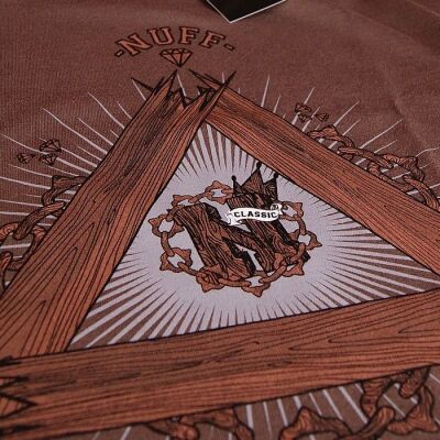 Tshirt męski - Nuff Wear - Wood & Chain 00513 - brown