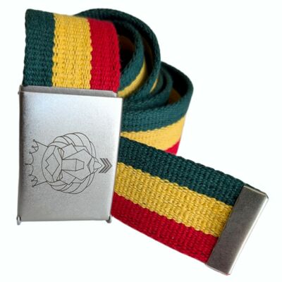 Reggae Webbing Belt - Lion Spirit