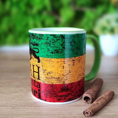 Jah Rastafari Coffee Mug or Tea Cup 330 ml