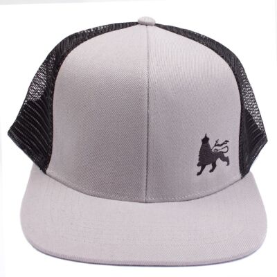 Lion of Judah logo trucker cap | Gray & Black