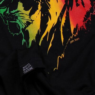 Rasta Jah Lion t-shirt | black