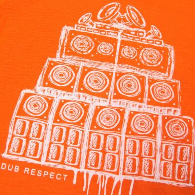 Baby tshirt | Vinyl & Sound System - orange