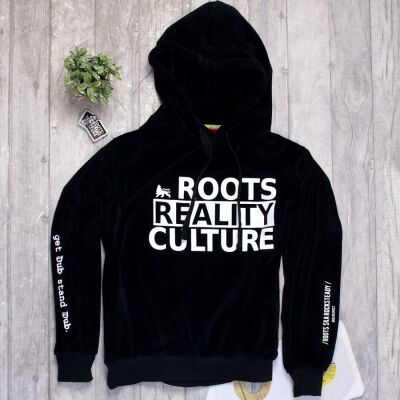 Bluza welurowa z kapturem Roots Reality Culture