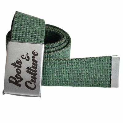 Roots & Culture sackcloth olive Trouser belt