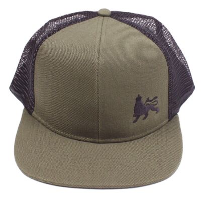 Czapka Truckerka small Lion | Olive & Black