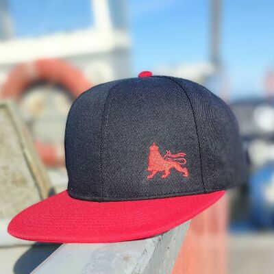 Lion of Judah snapback cap | Black & Red