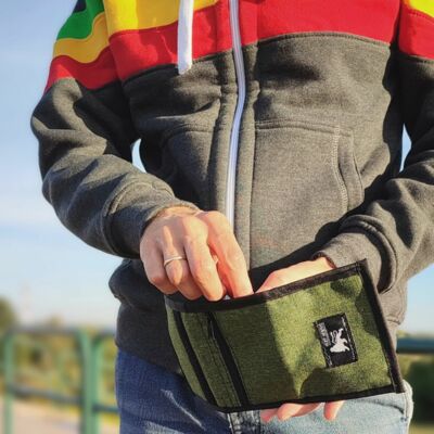 Dub Lion Wallet -  The olive melange versio