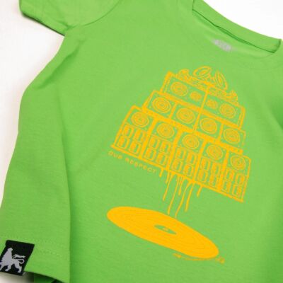 Baby tshirt | Vinyl & Sound System - green