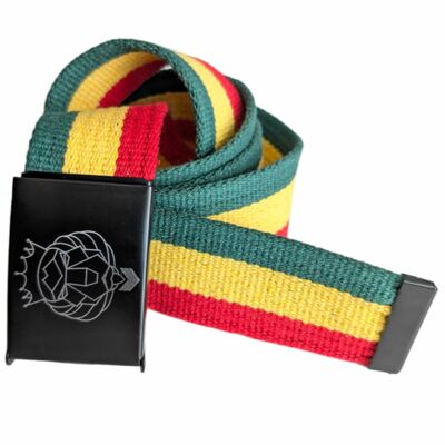 Lion Spirit Reggae webbing belt