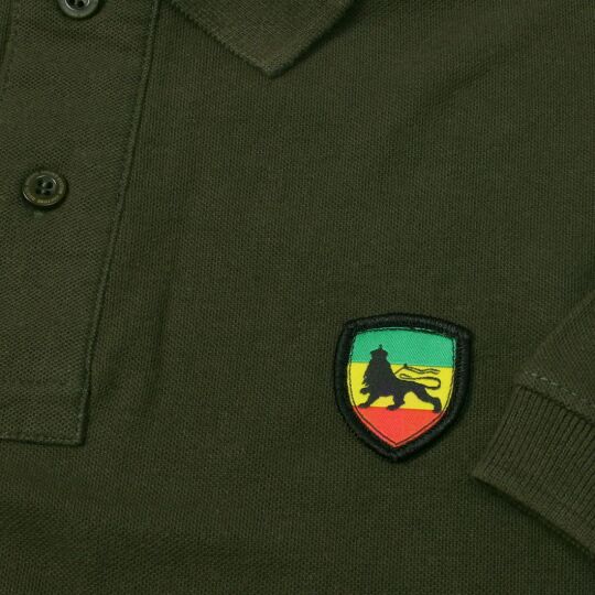 Koszulka Polo Lion of Judah | Ciemna zieleń 