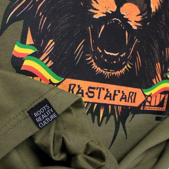 T-shirt Rastafari | oliwkowy