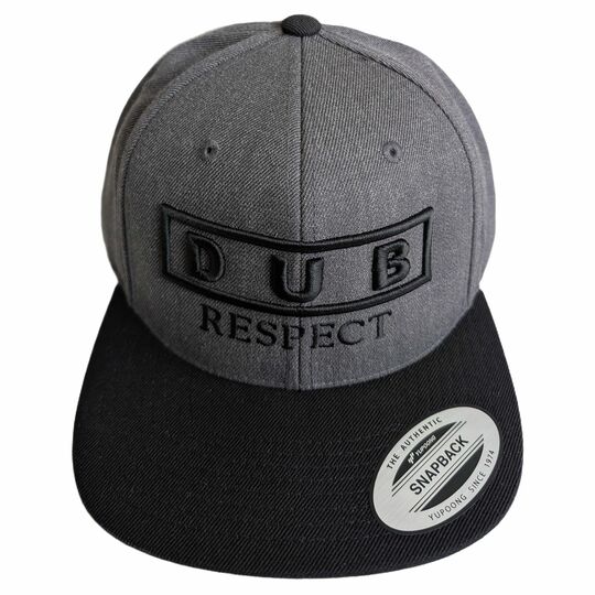 Czapka Snapback DUB Respect - Haft 3D - grafit - Sound System Culture