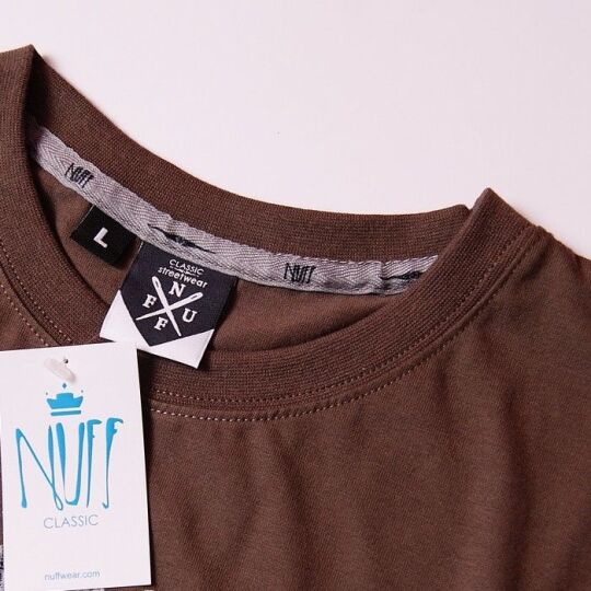 Tshirt męski - Nuff Wear - Wood & Chain 00513 - brown