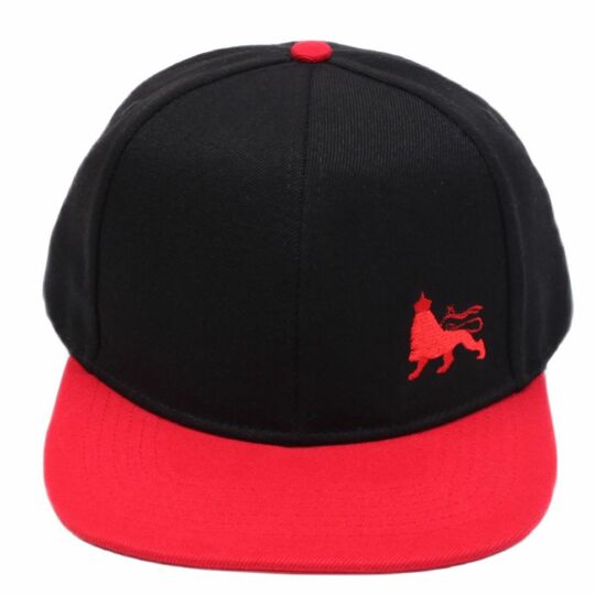 Lion of Judah snapback cap | Black & Red