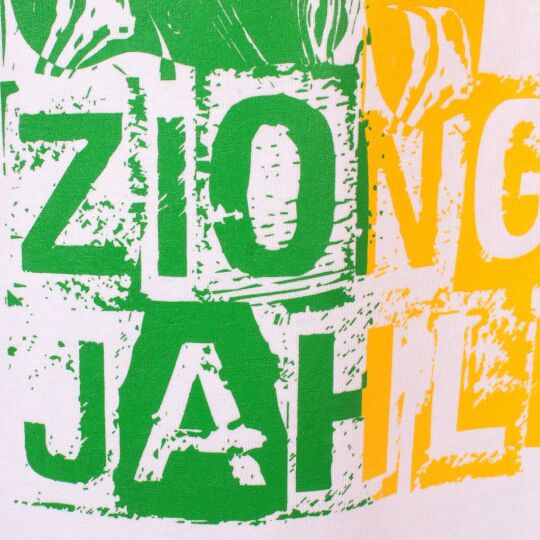 Tshirt Zion Gate Jah Light - biały | Organic Cotton