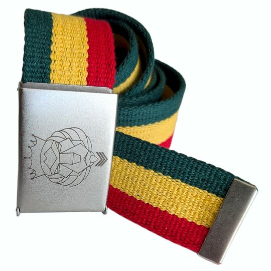 Reggae Webbing Belt - Lion Spirit