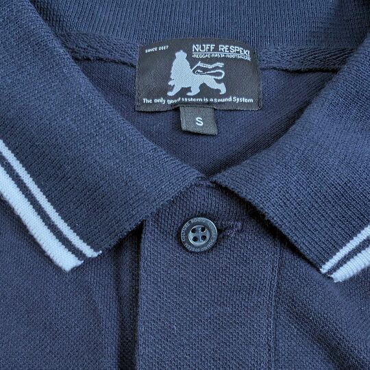 Koszulka Polo Lion of Judah - Granatowa z białymi detalami