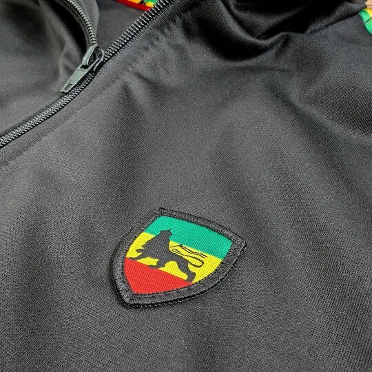 Track top jacket The Lion of Judah, Striped Rasta Tape Track Jacket