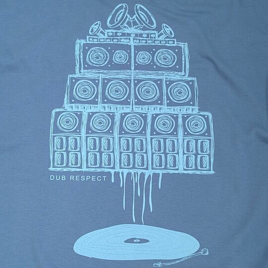 T-shirt Vinyl Flow - Sound System Sketch Edition (Steel Blue)