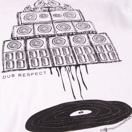 T-shirt Vinyl & Sound System wall Maniac | biały