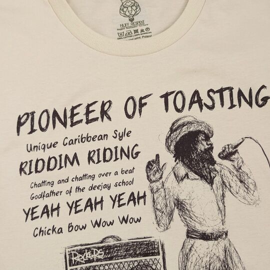 Pioneer of Toasting U-Roy cream color tshirt