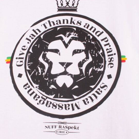 Satta Massagana Give Jah thanks and Praise ladies tshirt