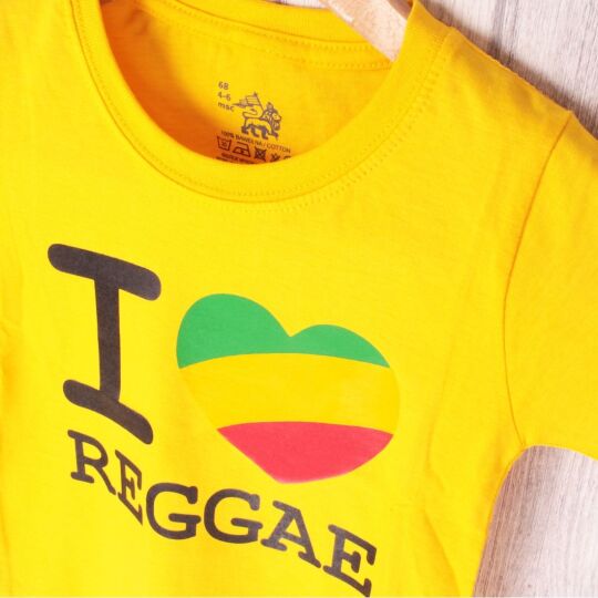 Kids t-shirt | I love Reggae