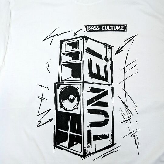 Koszulka Bass Culture, Tune! Sound System | Biała