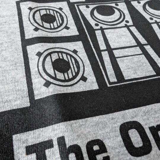 T-shirt The only good system is a Sound System, Bass Pulse - szary melanż