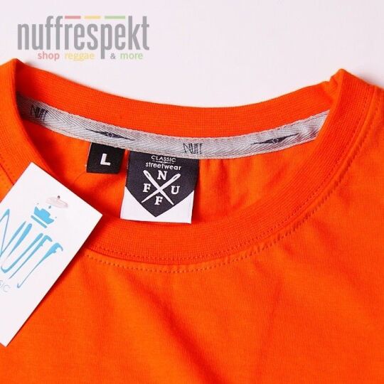 Nuff Wear tshirt - Spray 01613 - orange