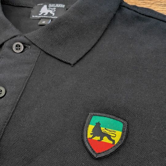 Czarna koszulka Polo - Reggae Vibes