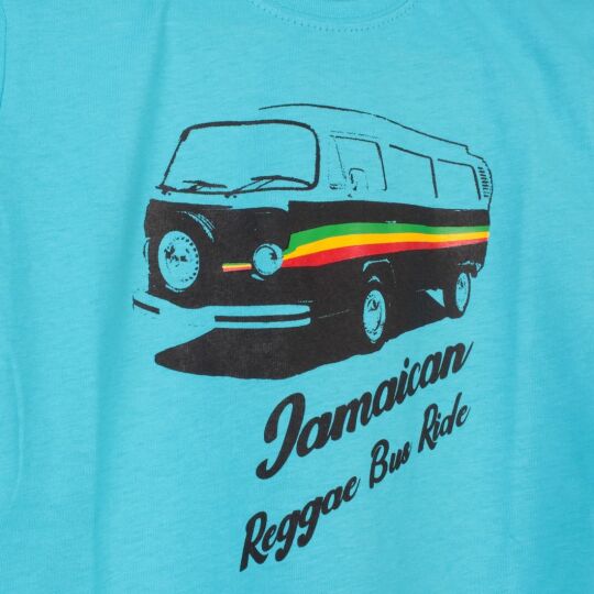 Koszulka dziecięca | Jamaican Reggae Bus Ride - turkus