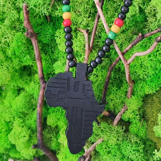 Africa Wooden Pendant