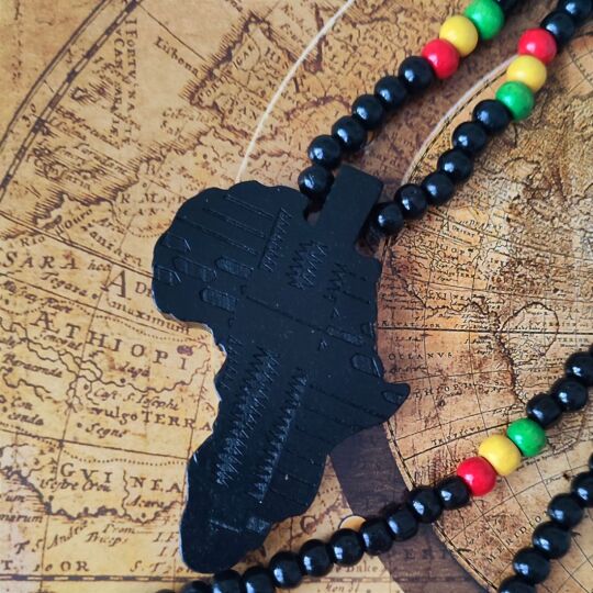 Africa Wooden Pendant